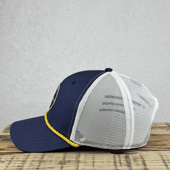 The Players Championship Hat Cap Snap Back Mens Navy White PGA Golf Rope Trucker - Picture 4 of 6